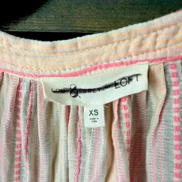 Boho Chic Pastel Striped Wrap Blouse‎ with Tassels Summer Beach Top D11 - Picture 4 of 5